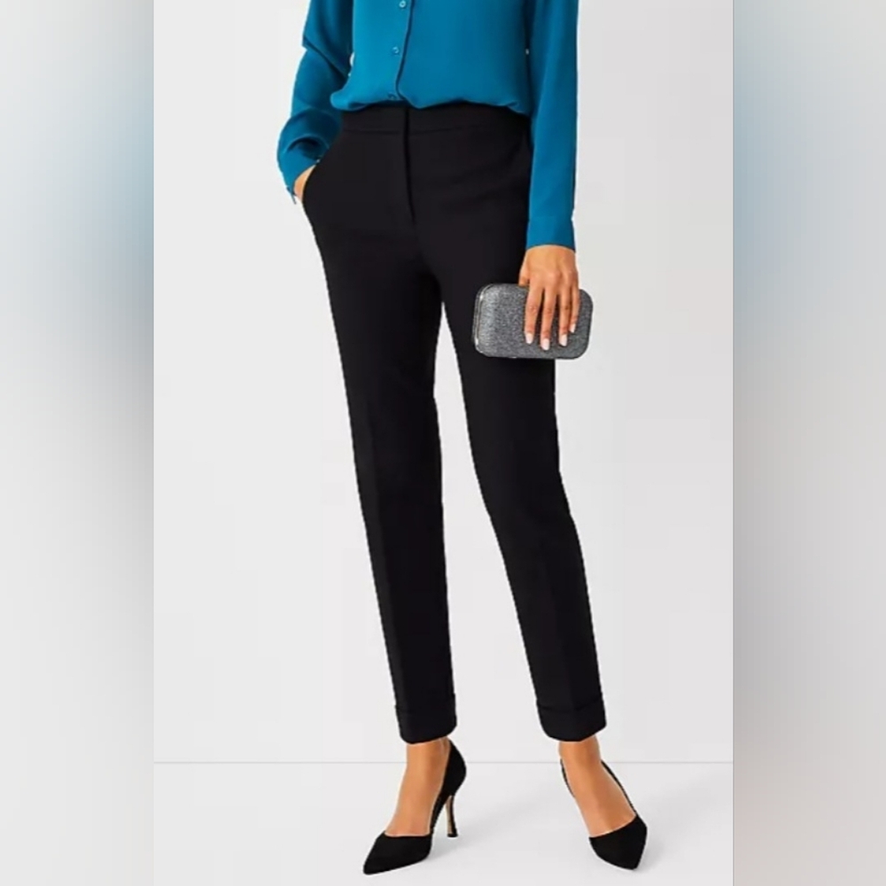 Ann Taylor Classic Black Straight Leg Pants